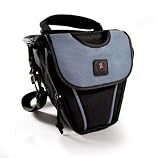 Tuff-Luv \'ZipNGo\' holster / telescopic style / Top-loader case & Lens cloth for digital SLR camera in size: 2 / colour: Blue Compatible with (Pentax K10D Grand Prix / (K100D Super / K100D) / KD10 / KD110 / *istDL2 / K20D / K200D / K-m / K110D / *istDL / *istDS / *istD / X70 / K-7 / K-x)