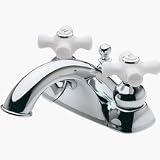 Tools & Hardware : Price Pfister Georgetown 4" Chrome/White Cross Handles