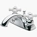 Tools & Hardware : Price Pfister Georgetown 4" Chrome/White Cross Handles