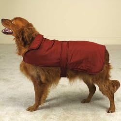 Casual Canine Reversible Barn Coat for Dogs - Red - Large (L)
