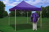 10x10 Pop up 4 Wall Canopy Party Tent Gazebo Ez Purple