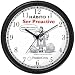 Habit 1 - Proactive Man (Spanish Text) - Wall Clock from THE 7 HABITS - CLOCK COLLECTION by WatchBuddy Timepieces (Slate Blue Frame)