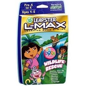 LeapFrog Leapster L-Max Educational Game: Dora the Explorer Wildlife Rescue by LeapFrog
