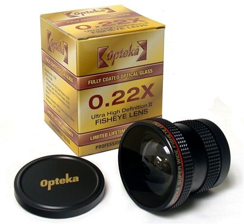Opteka .22x High Definition II Fisheye Lens For Canon PowerShot G6
