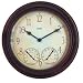 Springfield Precision Instruments 14" Metal Garden Clock with Thermometer and Hygrometer