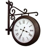 Durocraft DUOTH01163 Two-Sided Weather Clock, 15 inch Diameter