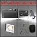 Sony Cyber-Shot DSC-TX10 Digital Camera (Black) + Huge Accessories Package Including 16GB Memory Stick Pro Duo Memory Card + NP-BN1 Extra Replacement Li-ion Battery Pack + Hi-Speed SD Card Reader + Carrying Case + Table Top Tripod Kit