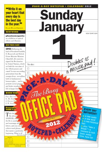 Busy Office Page-a-Day and Notepad Calendar)