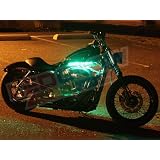 2pc Green LED Flexible Motorcycle Light Kit by LedGlow