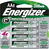 Energizer Rechargeable AA Nimh Batteries (8 Pack)