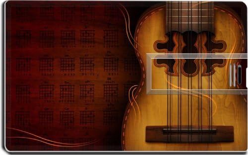 American Instruments Acoustic Guitars Notes 16G USB Flash Drive 2.0 Memory Stick MSD USB Credit Card Size Customized Support Services Ready Windows Mac Storage External