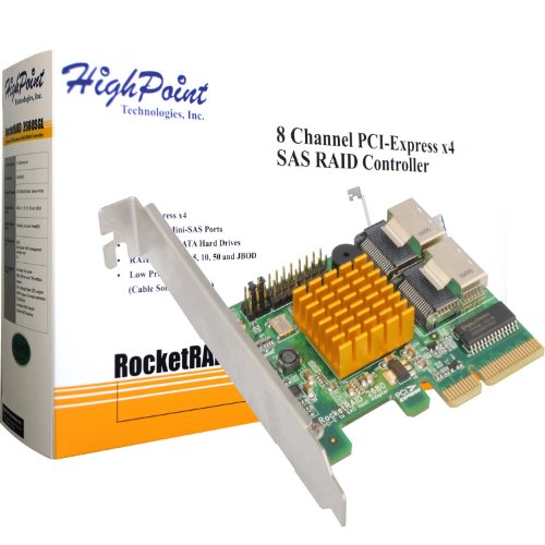 HighPoint RocketRAID 2680SGL 8-Channel PCI-Express x4 SAS 3Gb/s RAID Controller