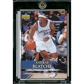 2007-08 Upper Deck First Edition # 165 Andray Blatche - NBA Basketball Trading Card in a Protective Display Case