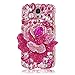 [Bling case] for Galaxy Mega 6.3 i9200,EVTECH(TM) for Samsung Galaxy Mega 6.3 i9200 i9205 3D Handmade Fashion Crystal Rhinestone Bling Case Cover Hard Case Clear(100% Handcrafted)