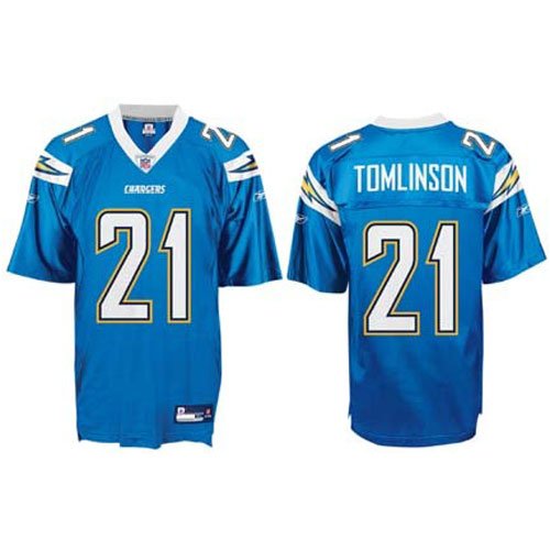 LaDainian Tomlinson Jersey: Reebok Powder Blue Replica #21 San Diego Chargers Jersey