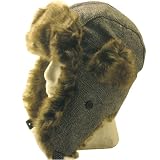 Herringbone Trooper Trapper Hat for Men and Women.