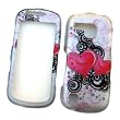 Samsung Continuum i400 (Verizon) Rubberized Snap On Protector Hard Case "Sweethearts" Design
