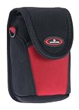 Vanguard Casa 6B Burgundy Camera Pouch with Velcro Flap and Memory Card Pocket
