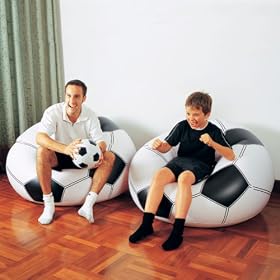 Soccer Beanless Bag Chair 45 x 44 x 28