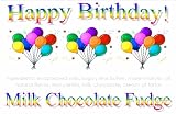 Birthday Balloons Milk Chocolate Fudge Box