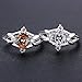 New 925 Silver Beautiful Clear Crystal Diamond Ring Engagement Wedding Ring Classic Design