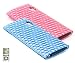 Baby Blue and Pink 3d Diamond Crystal Candy Form fitted Skin Case for Apple Ipod Nano5 Nano 5g 5th Generation + LCD Screen Protector Film
