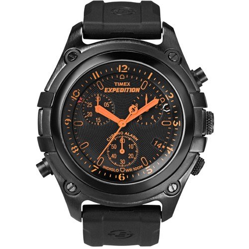 Best Price Timex Men's T497469J Expedition Trail Series Chronograph with Alarm Black on Black Watch