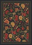 Pastiche Vachell Ebony Traditional 7.8 X 10.9 OVAL Area Rug