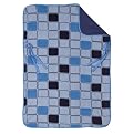 Rain or Shine Kids 'B' Blanket - Blue Squares