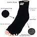 Non Slip Yoga Socks - Half Toe - Silicone Grip - Arch support - Organic Cotton