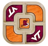 51DYxOtlHAL. SL160  NCAA Virginia Tech Hokies 13 Inch Square EcoBamboo 5 Section Server