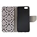 Urvoix for iPhone 6 Plus/iPhone 6S Plus Case, Card Holder Stand Leather Wallet Case - Floral Totem Flip Cover for 5.5