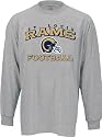St. Louis Rams -Grey- Stacked Helmet Long Sleeve T-Shirt