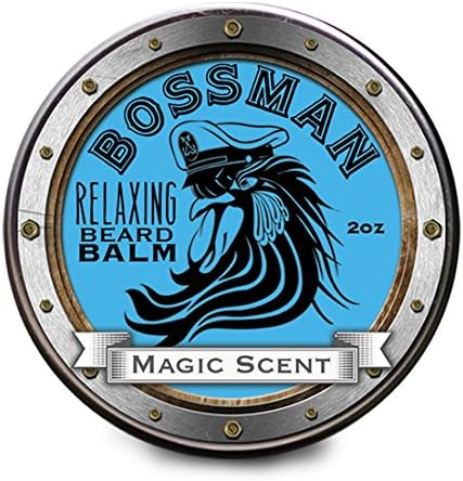 Relaxing Beard Balm Magic Scent - All Natural Beard Balm 2 OZ by Bossman Brands