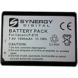 Canon EOS Rebel T3 Digital Camera Battery Lithium Ion (1500 mAh 7.4v) - Replacement For Canon LP-E10 Battery