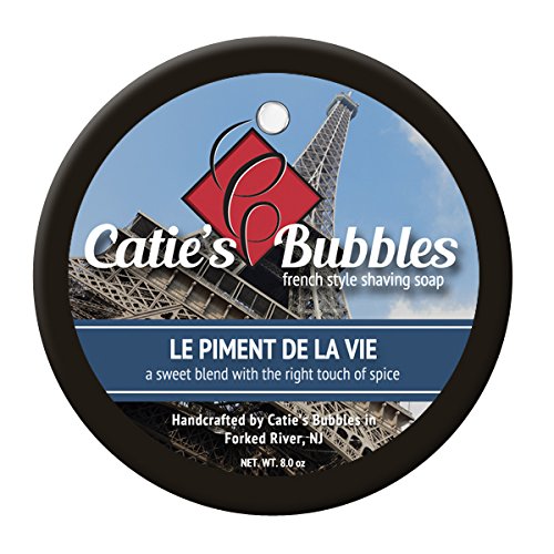 Le Piment de la Vie Shave Soap 8oz shave bowl by Catie's Bubbles