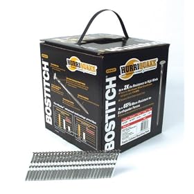 Bostitch RH-S8DR113-HQ 2-1/2-by-0.113-Inch Hurriquake 21-Degree Plastic Collated Stick Framing Nails, 5000 per Box
