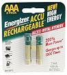 Energizer NH12BP-2 AAA Nickel Rechargeable Battery (2-Pack)
