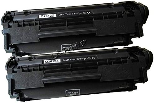 Compatible High Capacity Black Laser Toner Cartridge for Q2612X (12X) Works With LaserJet 1010 LaserJet 1012 Laserjet 1018 Laserjet 1020 Laserjet 1022 Laserjet 1022n Laserjet 1022nw Laserjet 3015 Laserjet 3020 Laserjet 3030 Laserjet 3050 Laserjet 3052 Laserjet 3055 Laserjet M1319 Laserjet M1319f - 2 pack