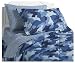 InStyle Home Collection Camouflage Twin Bedding Ensemble, Blue