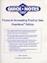 Financial Accounting Practice Sets, Peachtree Edition (The Quick Notes Series : Designed to Make Learning Faster and Easier)