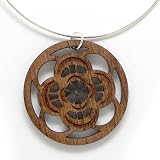 Wood Moons Sterling Silver Choker