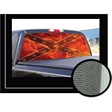 DIXIE REBEL FLAG 16 x 54 -Rear Window Graphic - confederate compact pickup truck tint... by PureAV