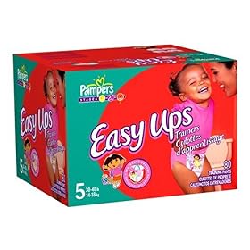 Pampers Easy Ups Training Pants for Girls, Value Pack