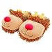 Aroma Home Fuzzy Friends Slippers - Rudolph