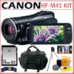 Canon VIXIA HF M41 32GB Full HD Camcorder with HD CMOS Pro + Accessory Kit