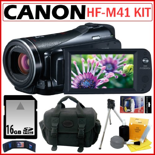 Canon VIXIA HF M41 32GB Full HD Camcorder with HD CMOS Pro + Accessory ... Canon VIXIA HF M41 32GB Full HD Camcorder with HD CMOS Pro + Accessory ...