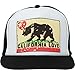 California Love Flag Flat Bill Snapback Mesh Truckers Cap