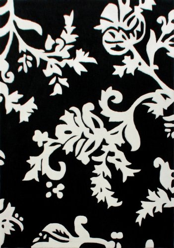 NuLoom Cine paisleys 3 Foot 6 Foot x 5 Foot 6 Foot Mod-Acrylic Area Rug, Marshmallow