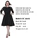 Sapphyra Women's Plus Round Neck 3 4 Sleeve Pleated Lace Midi Dress Size 1X-5X